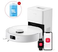 Roborock Q10 PF+ Aspirateur robot 10000 Pa (upgrade de Q8 max+), Dual Anti-Tangle-System, incl. 1000ml de nettoyant pour sol, Dock auto-vidangeable