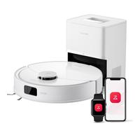 Roborock Q10 PF+ Aspirateur robot avec fonction balayage 10000 Pa (mise à niveau de Q5 Pro+), Dual Anti-Tangle System, Station d'accueil auto-vidangeable, Blanc