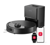 roborock Q10 S5+ Aspirateur Robot Laveur avec Station, 10000 Pa Aspiration, Vidage Automatique, Double Anti-emmêlement, Système VibraRise 2.0, Navigation & Cartographie, Évitement d'obstacles, APP
