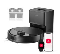 roborock Q10 S5+ Set Aspirateur Robot Laveur avec Station, 10000 Pa Aspiration, Vidage Automatique, Double Anti-emmêlement, Système VibraRise 2.0, Navigation & Cartographie, Évitement d'obstacles, APP