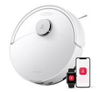 roborock Q10 X5 Aspirateur Robot 10000 Pa, Double Système Anti-enchevêtrements, JawScrapers Brosse Révolutionnaires & Nettoyage à la Serpillière Très Intense, Reactive Tech & LiDAR PreciSense Blanc