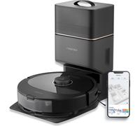 roborock Q8 Max+ Robot aspirateur avec station de vidage automatique, brosse DuoRoller, 5500Pa, robot de nettoyage avec station d'aspiration, sac à poussière de 2,5L(noir)