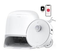 Roborock Qrevo Curv Sans sac Noir, Blanc