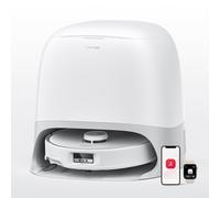 Roborock Qrevo Curv Aspirateur Robot, Laveur 18 500 Pa, Système Anti-enchevêtrements FlexiArm Brosse & Serpillière Lavage à 75°C