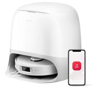 Roborock Qrevo Curv S5X Robot Aspirateur Laveur, 18500 Pa, Anti-enchevêtrement, Brosse et Serpillière Extensibles, 75℃ Lavage