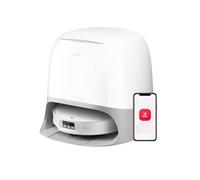 roborock Qrevo CurvX Aspirateur Robot Laveur 22 000 Pa, Brosse et Serpillière FlexiArm, Anti-enchevêtrement, Châssis AdaptiLift, Station Multifonctionnelle 3.0 Thermo+, Commande Vocale, 7,98cm Fine
