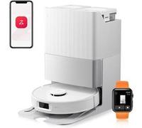 Roborock Qrevo Edge S5A Aspirateur Robot Laveur 18,500Pa ,Upgrade du Qrevo Master ,Nettoyage à 75 °C, Système anti-enroulement 0%