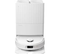 Roborock Qrevo Plus blanc Robot aspirateur avec fonction balayage + station d'aspiration, contrôle par application