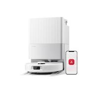 roborock Qrevo S5V Aspirateur Robot Laveur avec Station, 12000 Pa Aspiration, Serpillières FlexiArm, Double Anti-emmêlement, Séchage à l'air Chaud, Évitement d'obstacles et Navigation Intelligente