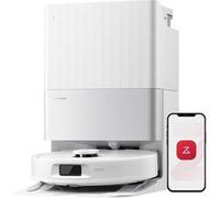 Roborock Qrevo S5V Aspirateur Robot Laveur avec Station-12000 Pa-Serpillières FlexiArm-Double Anti-emmêlement-Séchage à l'air Chaud Blanc