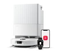 roborock QV 35A Aspirateur Robot Laveur, 8000Pa HyperForce, Station Multifonctionnelle, Serpillière Rotative 200 TR/Min & Relevable 10mm, Anti-enchevêtrement, Évitement d'obstacles, Cartographie, APP