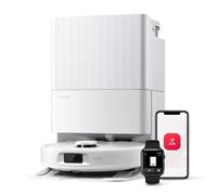 Roborock QV 35A Aspirateur Robot Laveur , 8000Pa ,Upgrade du Qrevo Plus , Serpillière Rotative 200 TR/Min & Relevable 10mm,Blanc