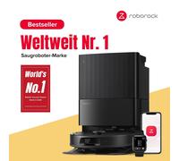 Roborock QV 35A Robot aspirateur avec fonction serpillière & serpillière élévatrice 8.000pa (mise à niveau de Qrevo S),brosse anti-feutrage, dock tout-en-un