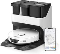 roborock S7 Max Ultra Robot aspirateur et Nettoyeur, avec Station Tout-en-Un (Puissance d'aspiration 5500 Pa, autonomie de la Batterie 180 Min, réservoir de poussière 350 ML/réservoir d'eau 200 ML,