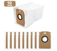 Roborock Sacs d'aspirateur pour H50 Ultra, H60 Hub Ultra & H60 Hub Pro - Compatible avec station de vidange automatique de 3,5 L, lot de 4 ou 10, filtre fondu avancé, confinement de la poussière
