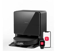 Roborock Saros 10 Aspirateur Robot 22,000 Pa DuoDivide Anti-Enchevétrements, Robot Aspirateur Le Plus Fin, Reactive Al 3.0, NOIR