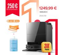 Roborock Saros 10R robot aspirateur laveur avec station d’accueil mult