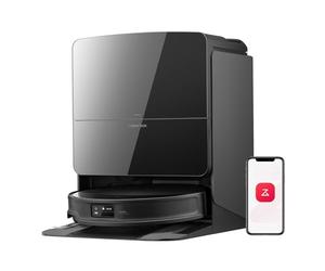 roborock Saros 10R Robot Aspirateur, Brosse et Serpillère Relevables et Extensibles, Triple Système Anti-Enchevêtrement, Station Multifonctionnelle 4.0, Évitement Avancé des Obstacles, 7,98cm Mince