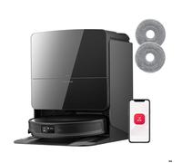 Roborock Saros 10R Set Aspirateetur Robot 22000pa 6400mAh ,Brosse et Serpillère Relevables et Extensibles, Station 4.0, 7,98cm