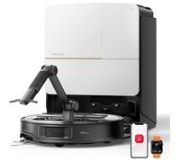 Roborock Saros Z70 Aspirateur Robot 22 000Pa, Bras Mécanique OmniGrip, Châssis AdaptiLift, 7,98cm Ultra-mince Blanc