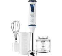 Robot 600 Plus Inox - Mixeur Plongeant Multifonction 3 En 1 600W,20 Vitesses Réglables + Turbo,Anti-Éclaboussures,Bol Mesureur,Bol Hachoir Et Fouet