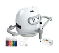 Robot à Dessiner pour ,Jouet Éducatif Interactif - Machine à Dessiner avec 100 Cartes et 12 Stylos,Idéal pour Anniversaire École Maison Salle de Jeu Fête de 3 à 10 Ans