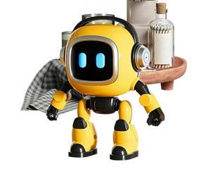 Robot AI - Jouet robot pour , jouet éducatif intelligent, jouet robot emo, commande vocale, chanter, échantillons de danse et enregistrement de robotiques, pour adultes et