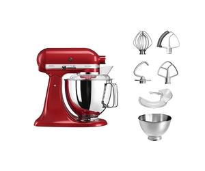 Robot artisan Rouge Empire 5KSM175PS avec accessoires supplémentaires Kitchenaid