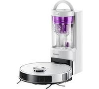 Eureka E20 Plus Robot Aspirateur de 8000 Pa avec Station de Vidange Automatique sans Sac, Robot Aspirateur Laveur Anti Enchevêtrement, Évitement d'obstacles 3D, Autonomie de 180 Minutes, DuoDetect AI