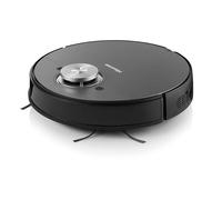 Hisense RVCL144AB, Robot aspirateur de sol, cartographie laser, 3 niveaux de puissance et de lavage, contrôle via application (Wi-Fi), 150 min d'autonomie, batterie 5200 mAh, 55 W, noir