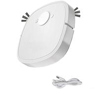 Robot aspirateur 3 en 1 rechargeable par USB, 1200 Pa, balayeuse automatique, design compact pour poils d'animaux et poussière sur les sols (F)
