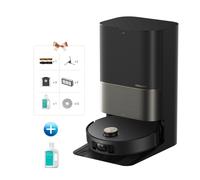 Robot Aspirateur avec Station dreame X50 Ultra Complete Combo Avec Solution nettoyante, évitement d'obstacles par IA et Navigation à 360, Aspiration jusqu'à 20 000 Pa, Brosse démêlante