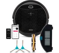 Robot Aspirateur Avec Systeme Anti Impact,Wifi Avec Application,Planification Intelligente,Parfait Pour Tous Types De Sol,Détection D'Obstacles,120Min,Compatible Animaux