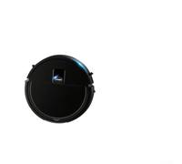 Robot Aspirateur Compact Multifonction Balayeuse Suceuse Serpillière Design Fin 5,5cm pour Meubles AA pour sol Dur 19cm (Black)