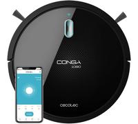 Robot Aspirateur Conga 1090 Connected. 1400 Pa,Alexa Et Google Home,Brosse Spéciale Pour Les Poils D'Animaux,Mur Magnétique