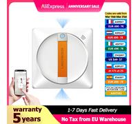 Robot aspirateur de fenêtre Liectroux YW710 ,Double Pulvérisation d'Eau, Mémoire Intelligente, Aspiration Puissante, Capteur Laser, Robot de Nettoyage de Vitres Murales à Domicile White