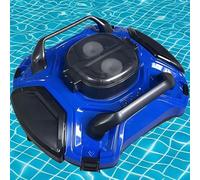 Robot aspirateur de piscine sans fil pour piscines creusées, longue durée de fonctionnement de 120 minutes avec fonction de stationnement automatique, design léger, couvre 90 m², solution de nettoyage