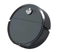Robot aspirateur et balai 3 en 1 pour combo - Balayage automatique intelligent - Capteur de chute anti-collision pour sols durs - Appareil de nettoyage domestique (IS18A noir)