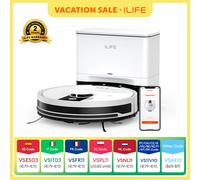Robot aspirateur et serpillière ILIFE A12 Pro, navigation LIDAR, collecte automatique de la poussière, aspiration 3000Pa, contrôle par application/télécommande ILIFE A12PRO