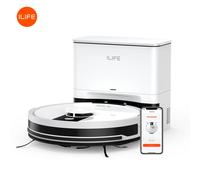 Robot aspirateur et serpillière ILIFE A12 Pro, station d'auto-vidage pour 60 jours, navigation LiDAR, cartographie domestique, zones interdites, Wi-Fi 2.4G/App/Alexa/Télécommande, pour sols durs A12 P