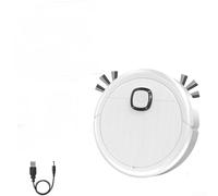 Robot aspirateur intelligent 3 en 1 prenant en charge le balayage d'aspiration et l'optimisation d'itinéraire assistée par gyro-assistée pour un usage quotidien (blanc)