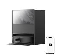 Dreame Aqua10 Ultra Track Complete Robot Aspirateur Laveur Noir, 25kPa, Lavage 45°C, Obstacles 6cm, Nettoyage Auto de la Serpillière