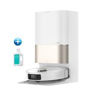 Robot Aspirateur Laveur DREAME X40 Ultra Complete Combo Avec Solution nettoyante, Brosse latérale surélevée,12 000 Pa,Serpillière et la Plaque de lavage avec de l'eau chaude à 70¿, Brosses relevables