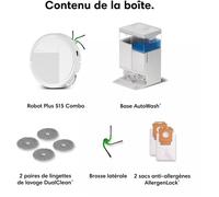 Robot aspirateur laveur - IROBOT Roomba Plus 515 - 300 min autonomie - 22000 Pa - Multi-étage - 2,5 L