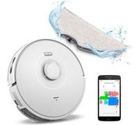 MEDION Aspirateur robot avec navigation laser et fonction balayage X10 SW (Puissance d'aspiration puissante de 2.700Pa, aspirateur robot 2en1, cartographie précise, zones Go & No Go, plusieurs étages)