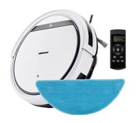 Robot aspirateur laveur - MEDION MD18503 - 900 Pa - 120 min - Télécommande - Blanc/Noir