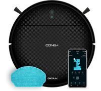 Robot aspirateur laveur noir