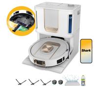 Shark ThermaCharged PowerDetect, Robot aspirateur Laveur, 3 h de Nettoyage | Désinfection 85°C, vidage automatique 60 jours sans sac, Lavage hypersonique, Technologie NeverStuck - AV2920XEEUWH