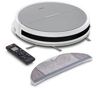 MEDION Robot aspirateur avec fonction balayage et navigation systématique E35 SW (puissance d'aspiration 2000Pa, navigation gyroscopique en lignes S systématiques, 2 brosses latérales et capteur mural