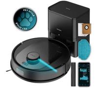 Robot aspirateur noir 3200 mAh Self-Emptying